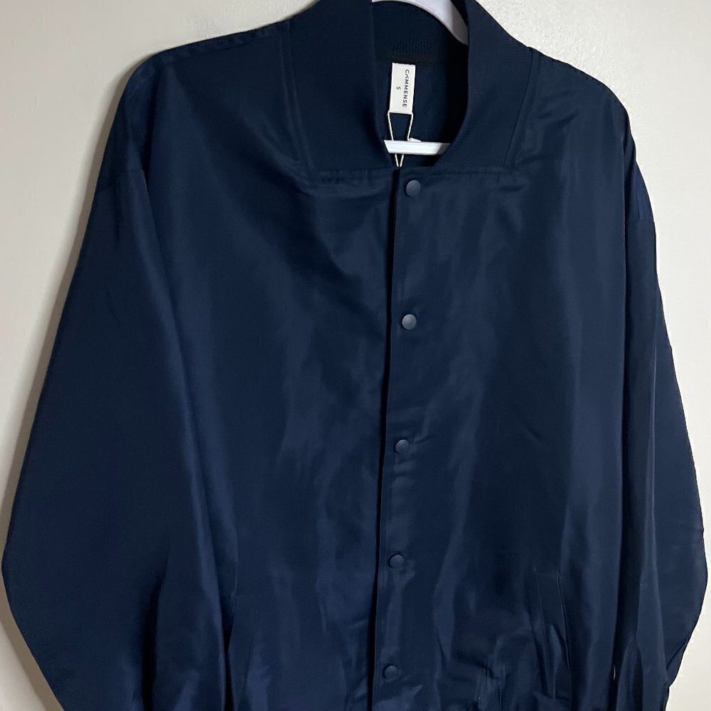 Commense Weekend Wishes Bomber Jacket Size S in Navy - Picture 1 of 8